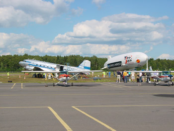 On Saturday 24 July, historic Malmi Airport with its aircraft rarities will once again present itself to the public in the kind presence of the airship 